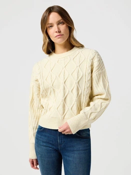 Джемпер жіночий Wrangler 112356472 XL Білий (5401139086791)