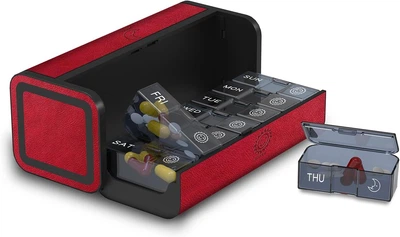 Премиальный контейнер для таблеток Talvolc Pill Organizer Red