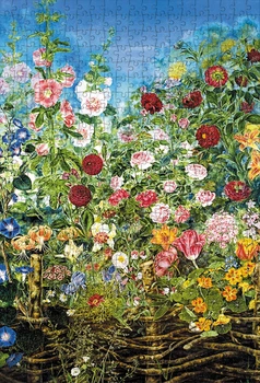 Пазл картонний Ukrainian Puzzles "Квіти за тином. Катерина Білокур" 500 елементів