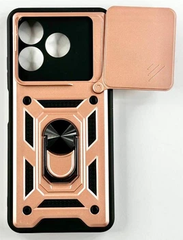 Чохол Camshield з кільцем-підставкою на Nubia V60 Design / (rose gold)
