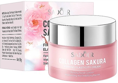 Крем для лица с сакурой - Sadoer Collagen Sakura Firming Elasticity Cream 50g (1378615-22805500)