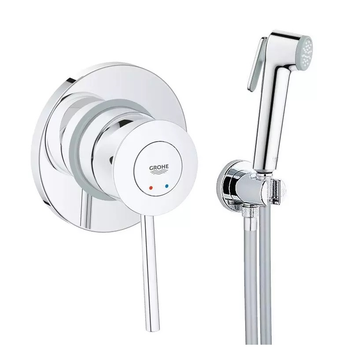 Смеситель для гигиенического душа GROHE BauClassic скрытого монтажа хром металл 105x105мм UA11104802