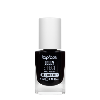 Лак для нігтів topface Jelly Effect Nail Polish швидковисихаючий № 44 Чорний (PT110)
