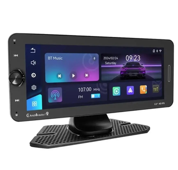 Монитор автомобильный портативный CandAuto 601W 9494 Carplay, 7-дюймовый