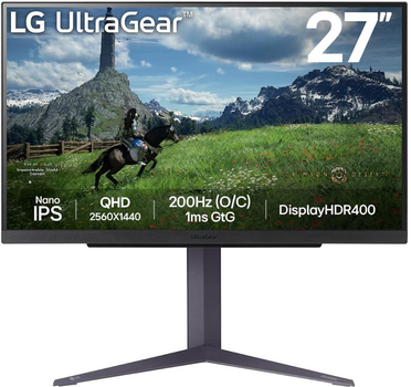 Монітор 27" LG UltraGear 27GS85QX-B