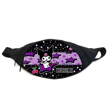 Сумка бананка Хеллоу Кітті Куромі (GB Kuromi Hello Kitty 06) Gear Bag чорна