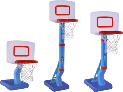 Набір для гри в баскетбол Leantoys Basketball Basket Adjustable Ball Pump 70 - 138 см (5905991011026)