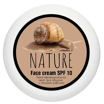 Крем для лица многофункциональный с муцином улитки - Bioton Cosmetics Nature Face Cream SPF 10 100ml (1395339-23080729)