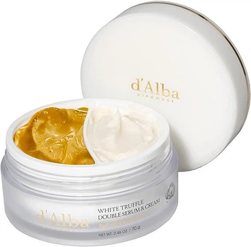Антивіковий подвійний крем-сироватка - D'Alba White Truffle Double Serum & Cream 70g (1149546-107673)
