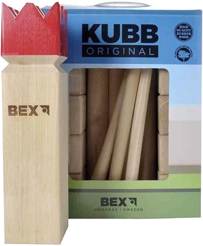 Zestaw do zabawy Tactic Bex Kubb Original Red King (7392601110114)