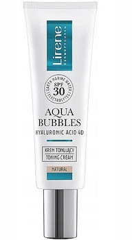 Тонирующий солнцезащитный крем для лица - Lirene Aqua Bubbles Toning Cream SPF 30 30ml (1356174-21838587)