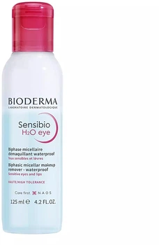 Двофазний міцелярний засіб для очищення очей та губ - Bioderma Sensibio H2O Eye 125ml.