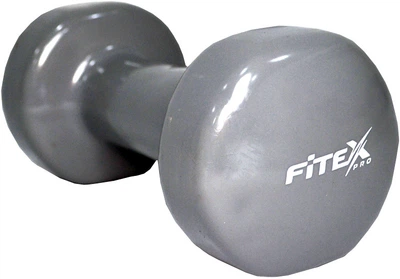 Гантель виниловая Fitex 4 кг Серая (MD2015-4V)