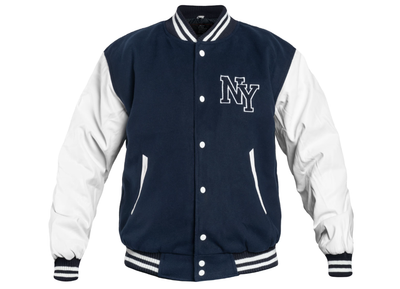 Куртка бомбер Mil-Tec NY Baseball - Синій з білим 10370003 розмір XL