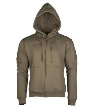 Реглан Mil-tec с капюшоном на молнии Tactical hoodie Olive 11472012 S