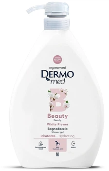 Гель для душу "Біла квітка", з дозатором - DermoMed Beauty White Flower Shower Gel 1000ml (1000ml) (1219333-179498596-2)