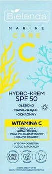 Солнцезащитный гидрокрем для лица - Bielenda C Marine Care Hydro-Cream SPF 50 Deeply Moisturizing And Protective 40ml (1190075-680578744-2)