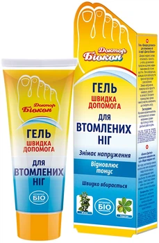 Гель для уставших ног "Быстрая помощь" Биокон Доктор Биокон 75ml (405722-511253-2)