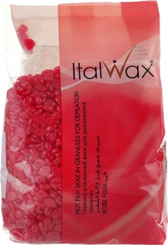 Воск для депиляции пленочный в гранулах "Роза" (Винный) - ItalWax 1000g (937128-1192426-2)