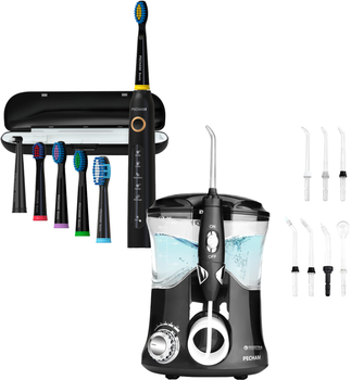 Ирригатор PECHAM Professional + Электрическая зубная щетка PECHAM Black Travel PC-080 (комплект)