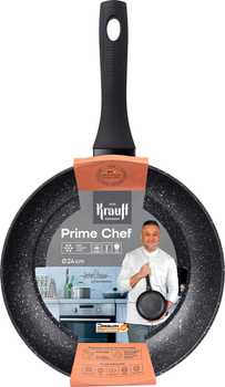 Сковорода Krauff Prime Chef алюминиевая с антипригарным мраморным покрытием 24 см (25-45-208)