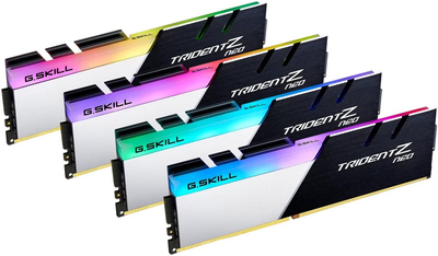 Оперативна пам'ять G.Skill DDR4-3000 32768MB PC4-24000 (Kit of 4x8192) Trident Z Neo RGB Black-White (F4-3000C16Q-32GTZN)