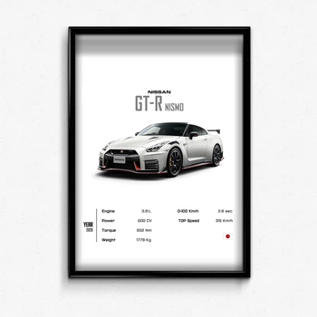 Постер в рамке nissan gtr А1