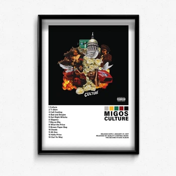 Постер в рамке с альбомом Migos Culture А4