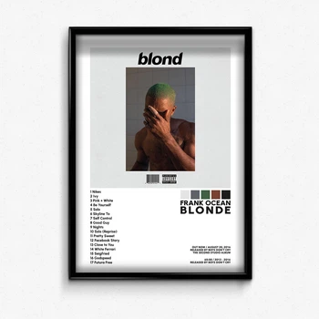 Постер в рамці з альбомом frank ocean blonde А3
