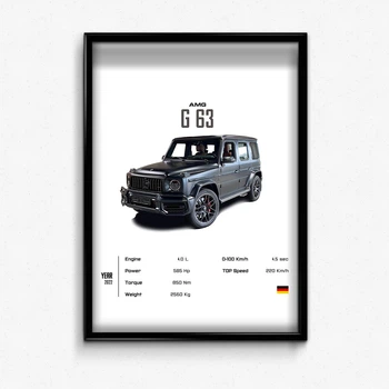 Постер в рамці mercedes benz g63 А4