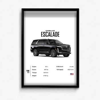 Постер в рамці cadillac escalade А4