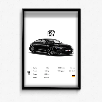 Постер в рамці audi rs7 А1