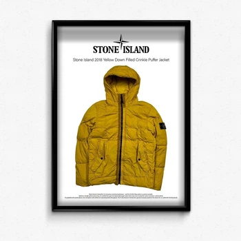 Постер в рамці stone island yellow А4