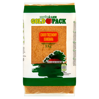 Сахар тростниковый демерара Gold Pack коричневый нерафинированный 1 кг