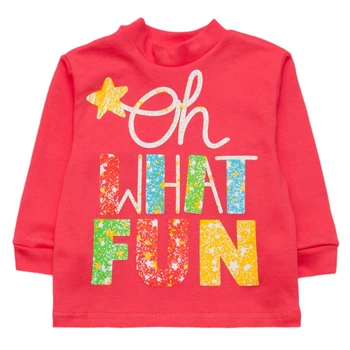 Водолазка для девочки Арлекин "FUN" 409-082 48 74 см Красная