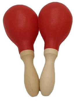 Маракасы (пара) Avzhezh AMR15R Large Plastic Maracas Wooden Handle