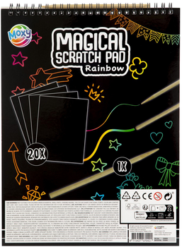 Скречпад Moxy Magic Rainbow A4 (8715427070421)