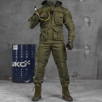 Демісезонна чоловіча форма з кишенею для гідратора Oblivion Tactical "Sniper" Куртка + штани олива розмір L