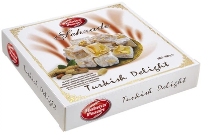 Турецький рахат-лукум Malatya Pazari Sehzade з арахісом 400 г (8690985848401)