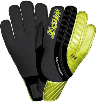 Рукавички воротарські Zeus Guanto Eko (Z01455) Діти 5 Чорно-сірі з золотистим (8051565146162)