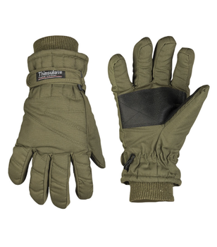 Рукавиці тактичні Mil-Tec утеплені 2XL Fingerhandschuhe Thinsulate Olive (12530001-906-2XL)