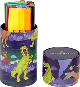 Zestaw flamastrów Faber-Castell Connector Dinosaur 20 szt (4005401555469)