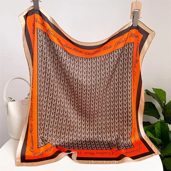 Хустка бандана шарф пов'язка на шию сумку голову Honey Fashion Accessories коричневий (12-235)
