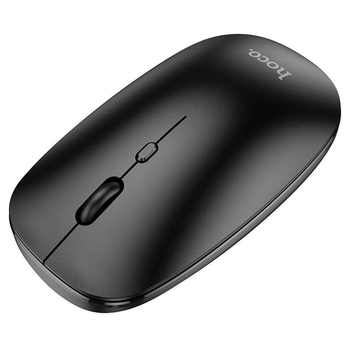 Беспроводная компьютерная мышь Hoco GM15 Art dual-mode business (Bluetooth, USB, 2.4 Ггц, 1600 dpi, оптическая, 10м, для макбука или ноутбука) - Черный