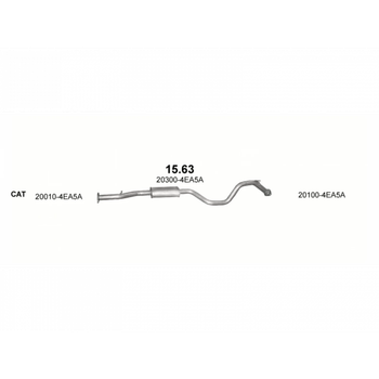 Глушитель Nissan Qashqai / Renault Kadjar Polmostrow (15.63) (858781)