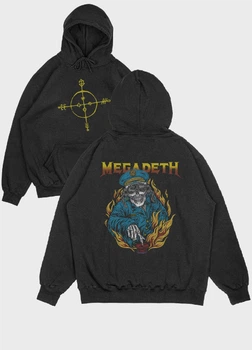 Чоловіче худі MODNO з рок принтом "Megadeath" S Чорний (HD004-004-2-404-FB-BL-M)