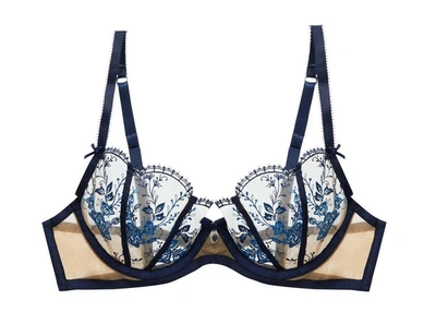 Бюстгальтер Dita von Teese 80C Бежевий/Синій (59034)