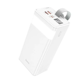 УМБ Павербанк 40000 mAh 22.5W із швидкою зарядкою та ліхтариком HOCO J86 Портативний зарядний пристрій Зовнішній акумулятор Білий