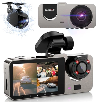 3-канальний відеореєстратор IIWEY T2-PRO 1080/720/720P (P-202451)