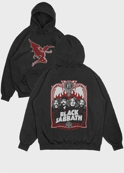 Чоловіче худі MODNO з рок принтом "Black Sabbath" M Чорний (HD004-004-2-350-FB-BL-M)